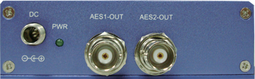 Analog to AES/EBU audio converter