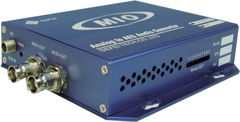 analog audio to AES converter