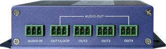 analog audio distribution amplifier front