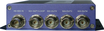 HD-SDI Video distribution amplifier front