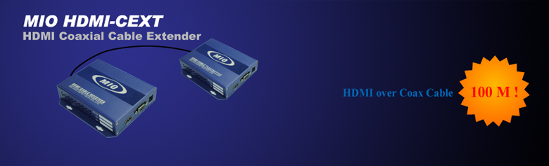 HDMI extender by cable